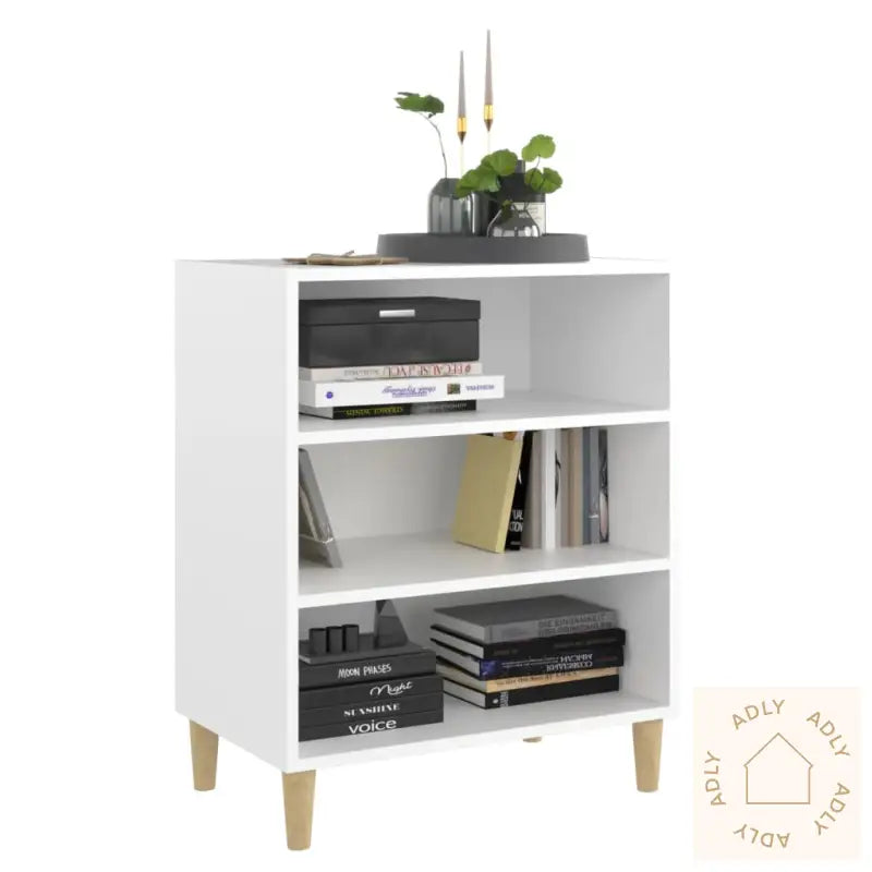 Skjenk Hvit 57X35X70 Cm Konstruert Tre