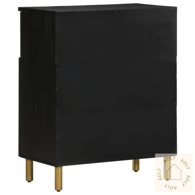 Skjenk Svart 60X33X75 Cm Konstruert Tre