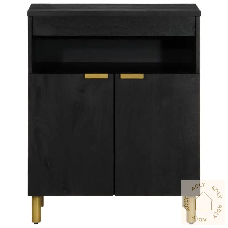 Skjenk Svart 60X33X75 Cm Konstruert Tre