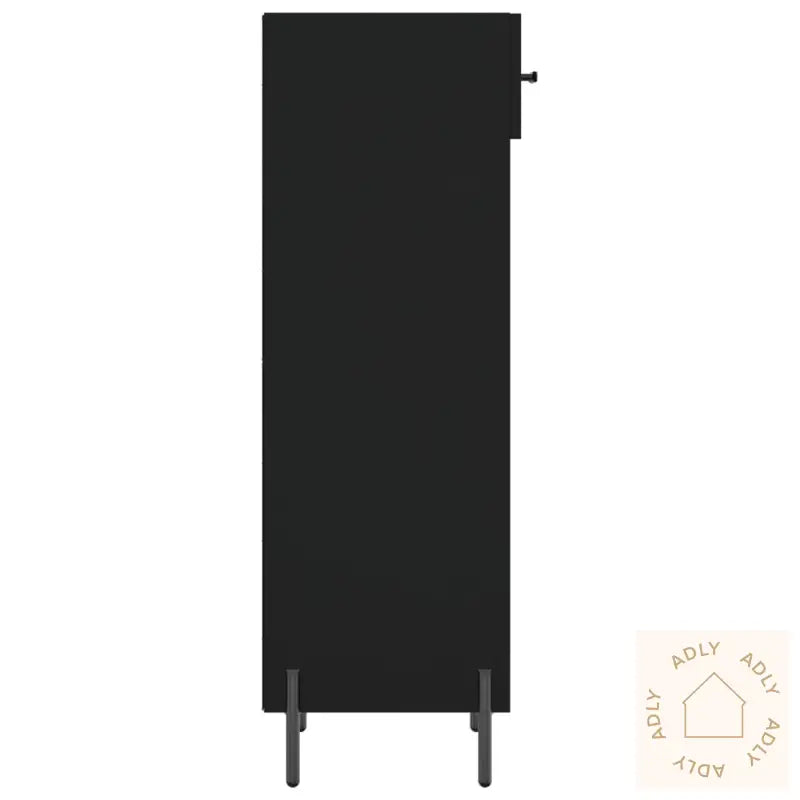 Skohylle Svart 30X35X105 Cm Konstruert Tre