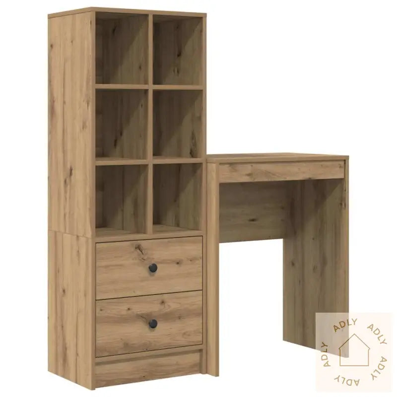 Skrivebord Med Lagring Artisan Eik Konstruert Tre