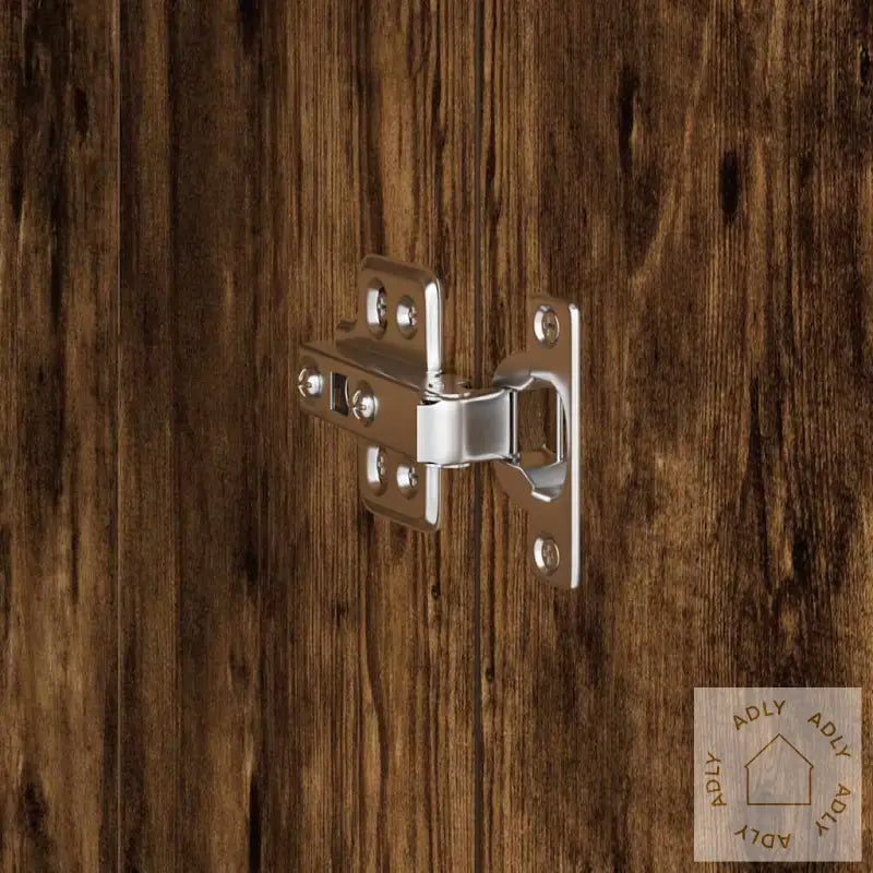 Skrivebord Med Lagring Røkt Eik Konstruert Tre