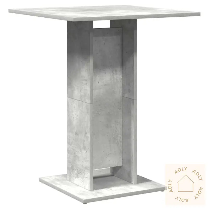 Bistrobord Betonggrå 60X60X75 Cm Konstruert Tre