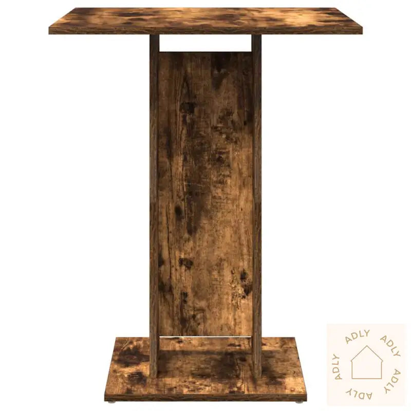 Bistrobord Røkt Eik 60X60X75 Cm Konstruert Tre