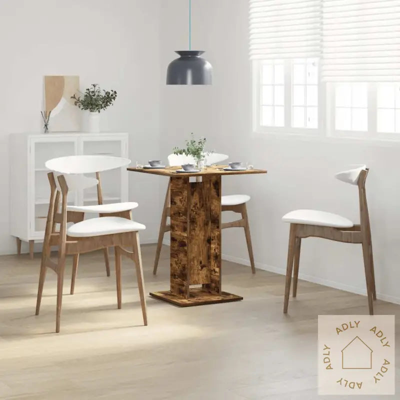 Bistrobord Røkt Eik 60X60X75 Cm Konstruert Tre