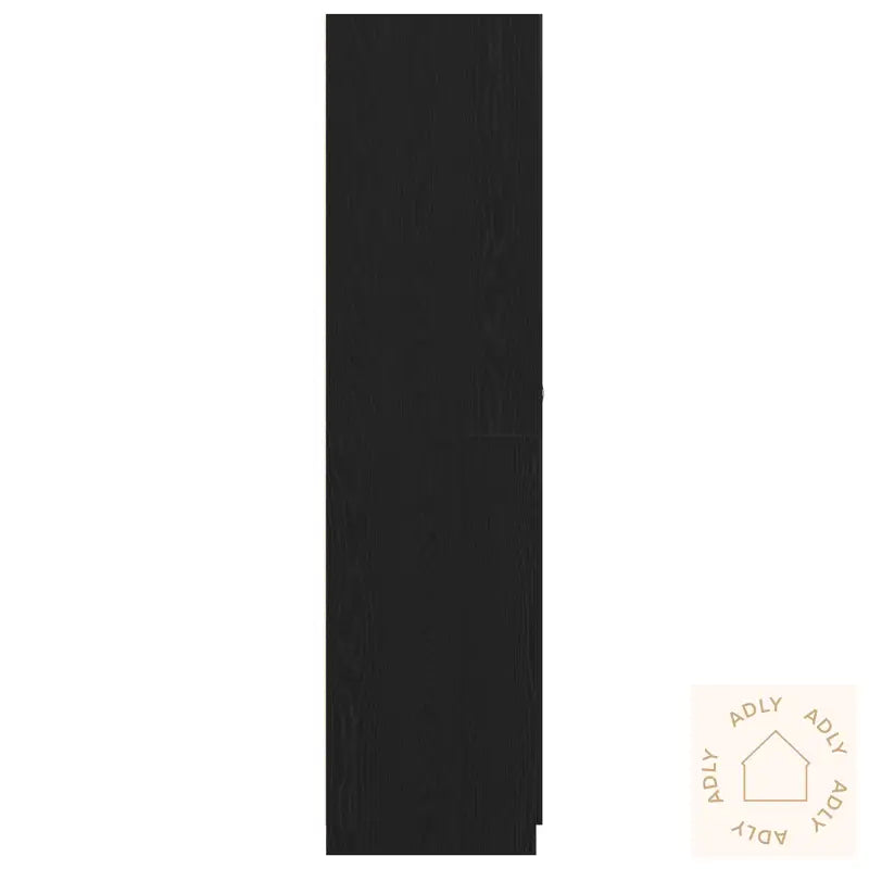 Garderobe I Svart Eik 90X52X200 Cm Laget Av Tre