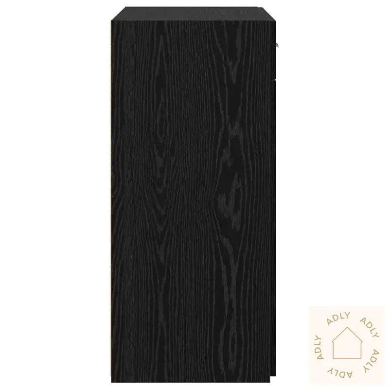 Oppbevaringsskap Sort Eik 80X42.5X93.5 Cm Konstruert Tre