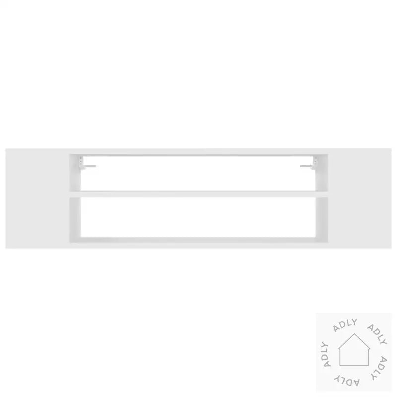 Hengende Tv-Benk Hvit 100X30X26,5 Cm Konstruert Tre