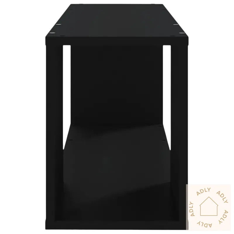 Black rectangular shelving unit for stilig tv-benk og møbler til hjemmet