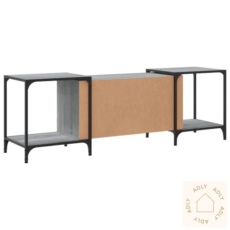 Tv-Benk Grå Sonoma 153X37X50 Cm Konstruert Tre