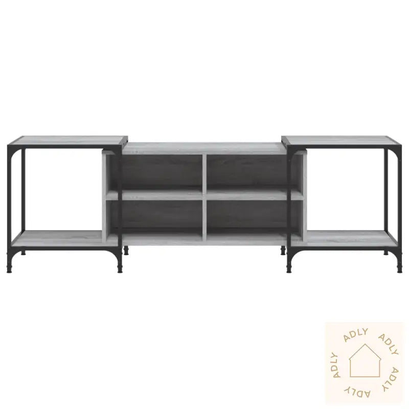 Tv-Benk Grå Sonoma 153X37X50 Cm Konstruert Tre