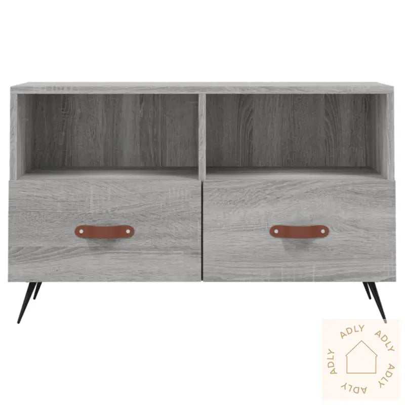 Tv-Benk Grå Sonoma 80X36X50 Cm Konstruert Tre
