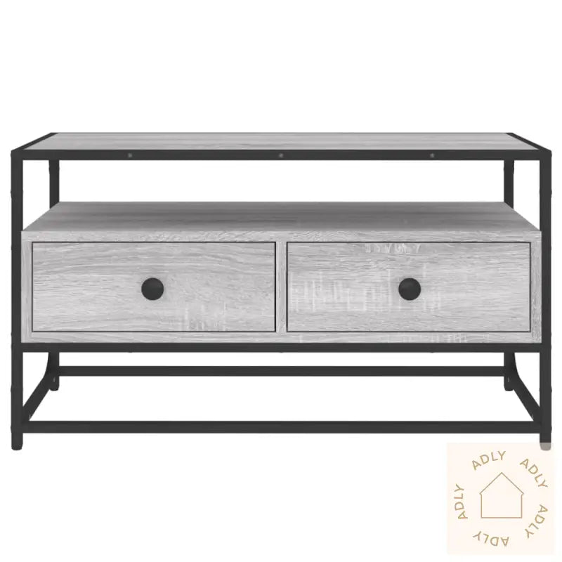 Skoskap Grå Sonoma 100X35X55 Cm Konstruert Tre