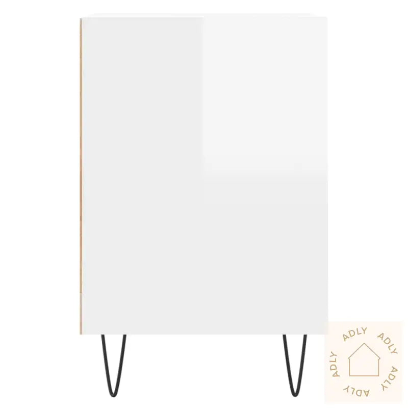 Tv-Benk Høyglans Hvit 160X35X55 Cm Konstruert Tre