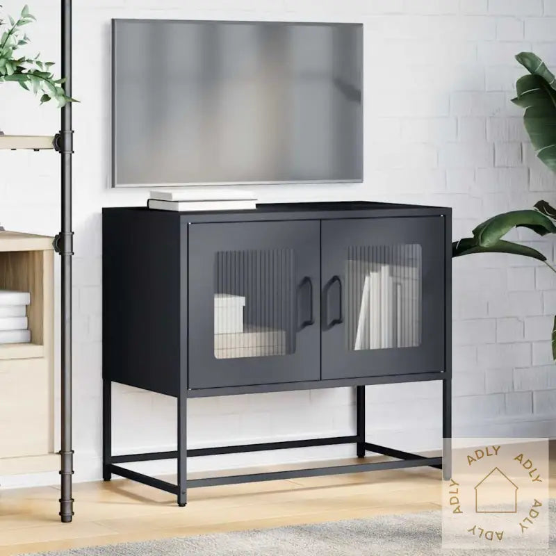 Tv-Skap Antrasitt 68X39X60,5 Cm Kaldvalset Stål