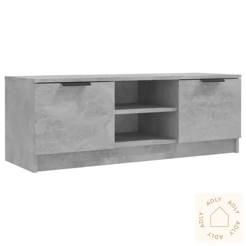 Tv-Benk Betonggrå 102X35X36,5 Cm Konstruert Tre