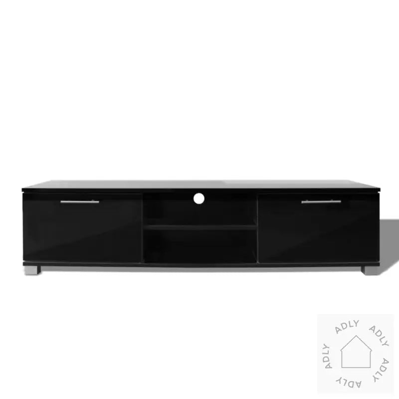 Tv-Benk Høyglans Svart 120X40,5X35 Cm