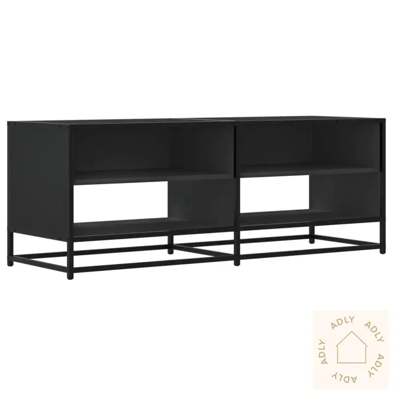 Tv-Benk Svart 120,5X40X46 Cm Konstruert Tre Og Metall
