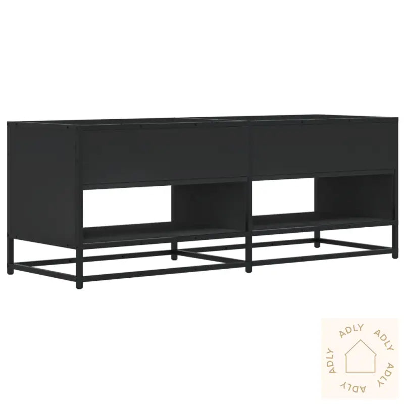 Tv-Benk Svart 120,5X40X46 Cm Konstruert Tre Og Metall