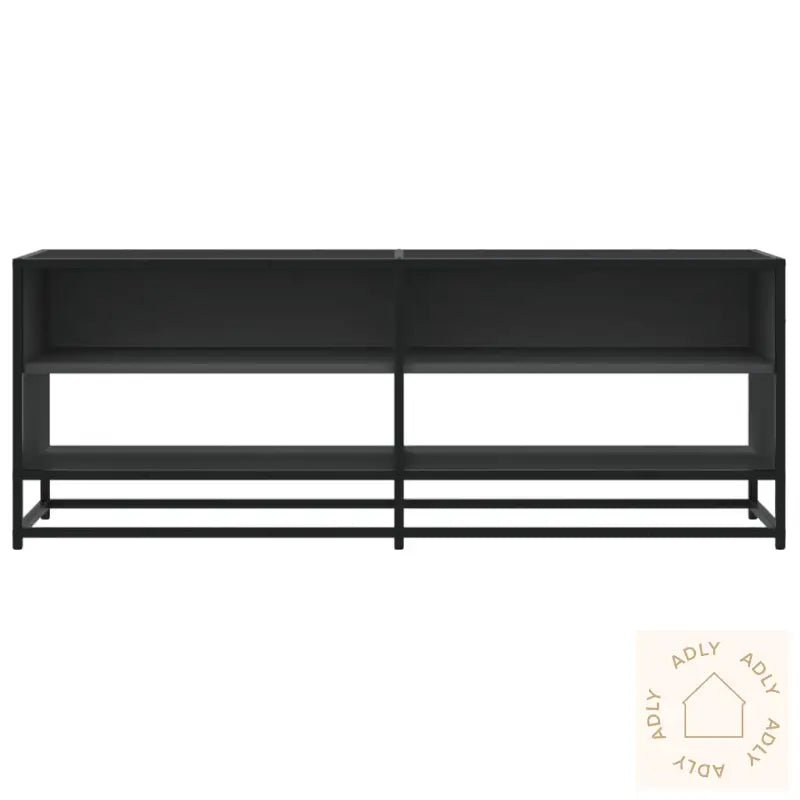 Tv-Benk Svart 120,5X40X46 Cm Konstruert Tre Og Metall