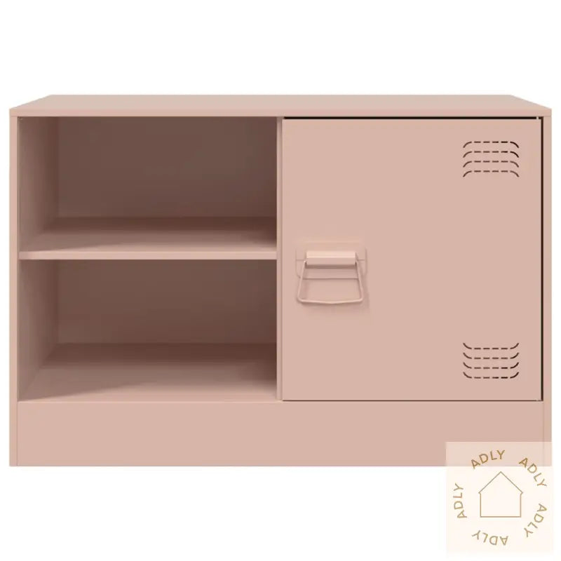 Tv-Benker 2 Stk Rosa 67X39X44 Cm Stål