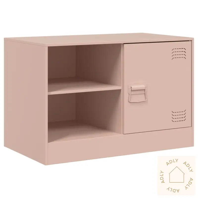 Tv-Benker 2 Stk Rosa 67X39X44 Cm Stål