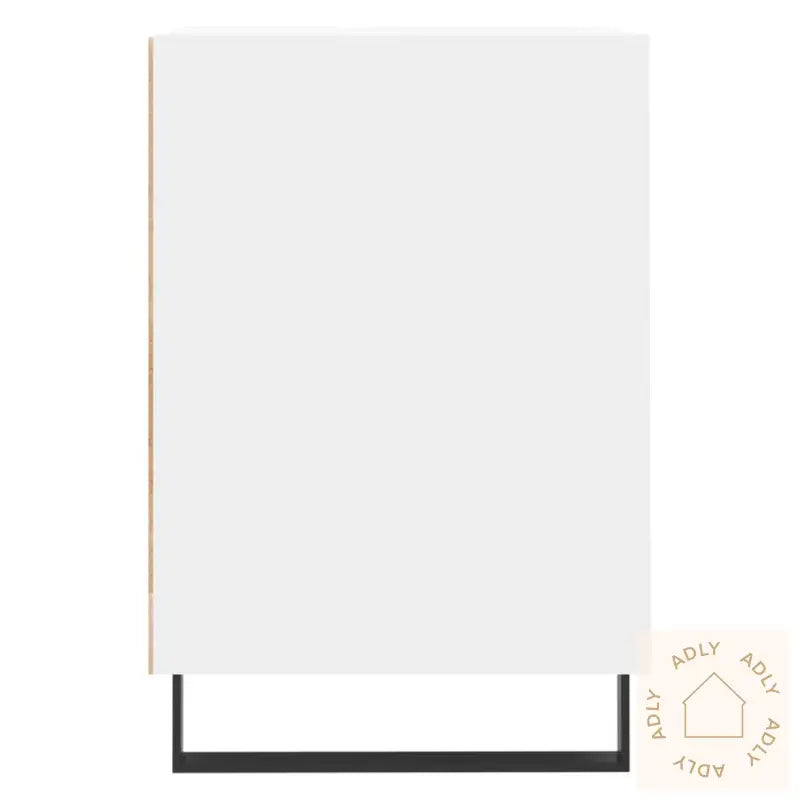 Tv-Benk Hvit 100X35X55 Cm Konstruert Tre