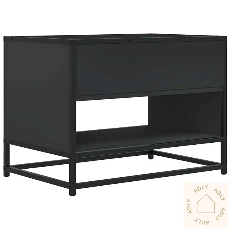 Tv-Benk Svart 61X40X46 Cm Konstruert Tre Og Metall