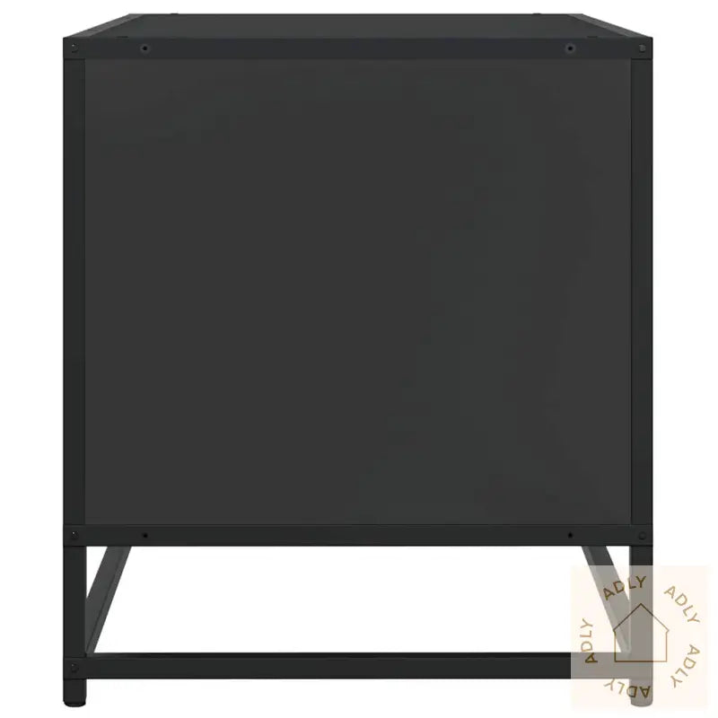Tv-Benk Svart 61X40X46 Cm Konstruert Tre Og Metall