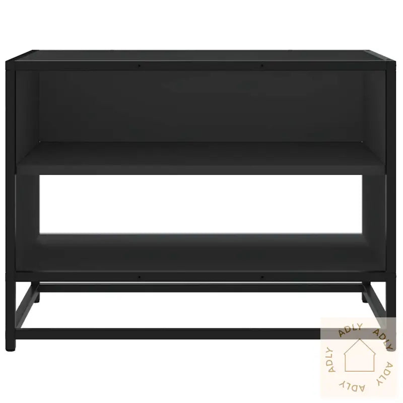 Tv-Benk Svart 61X40X46 Cm Konstruert Tre Og Metall