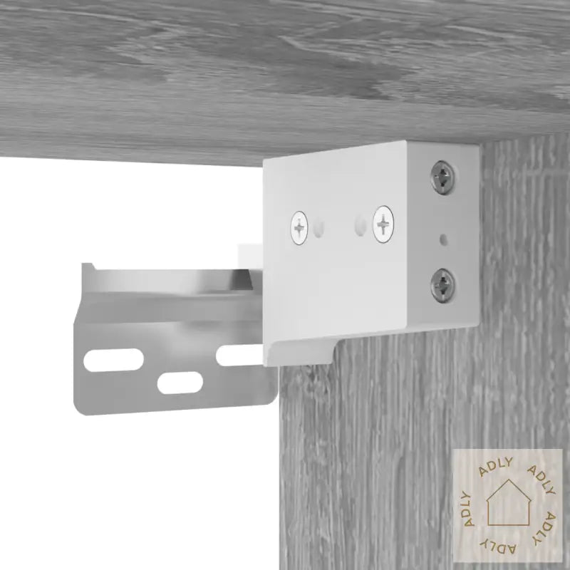 Tv-Benk Grå Sonoma 60X31X39,5 Cm Konstruert Tre Og Metall