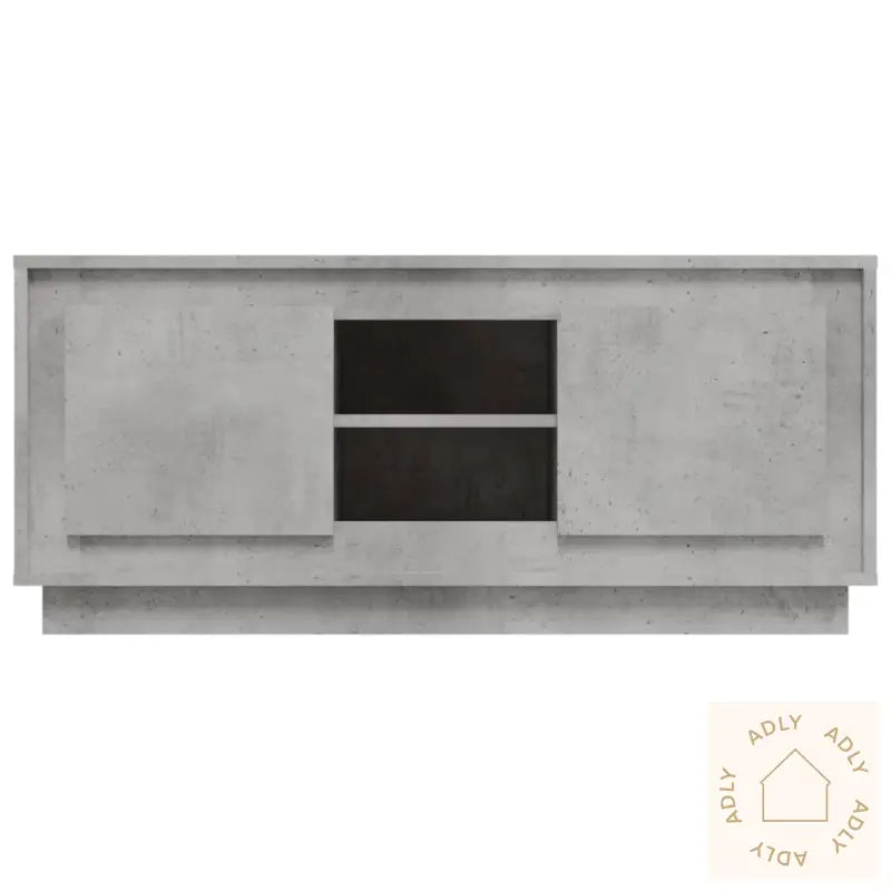 Tv-Benk Betonggrå 102X35X45 Cm Konstruert Tre