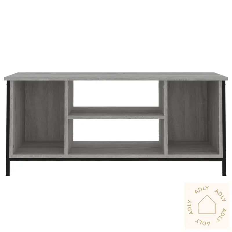 Tv-Benk Grå Sonoma 102X35X45 Cm Konstruert Tre