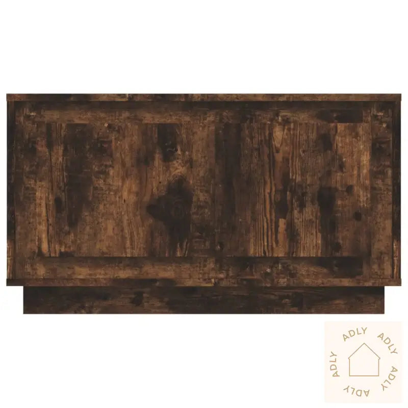 Tv-Benk Røkt Eik 80X35X45 Cm Konstruert Tre