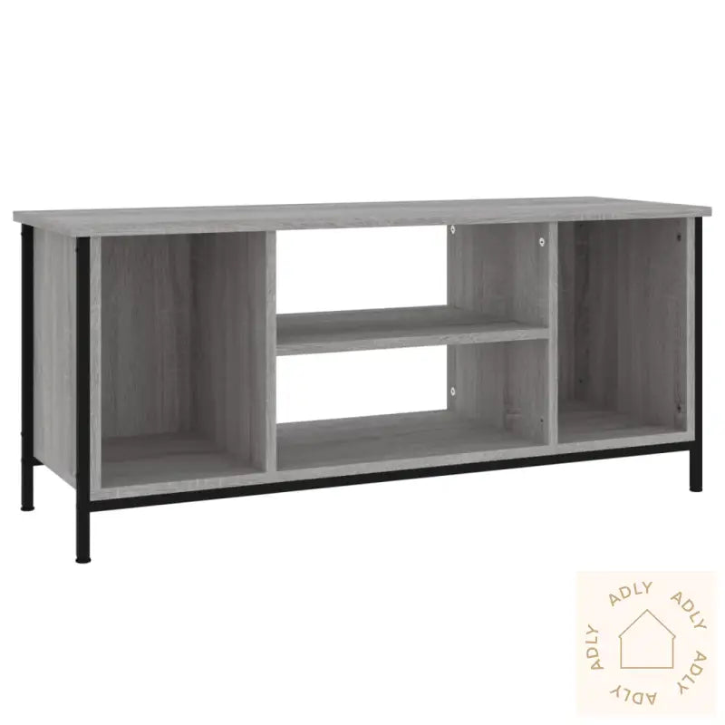 Tv-Benk Grå Sonoma 102X35X45 Cm Konstruert Tre