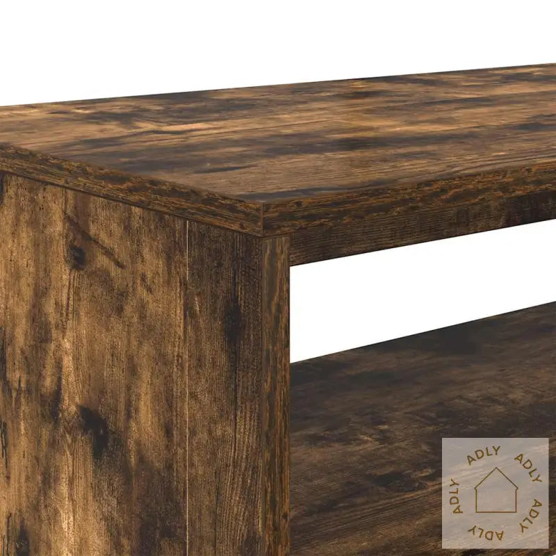 Tv-Benk Røkt Eik 60X40X40 Cm Konstruert Tre