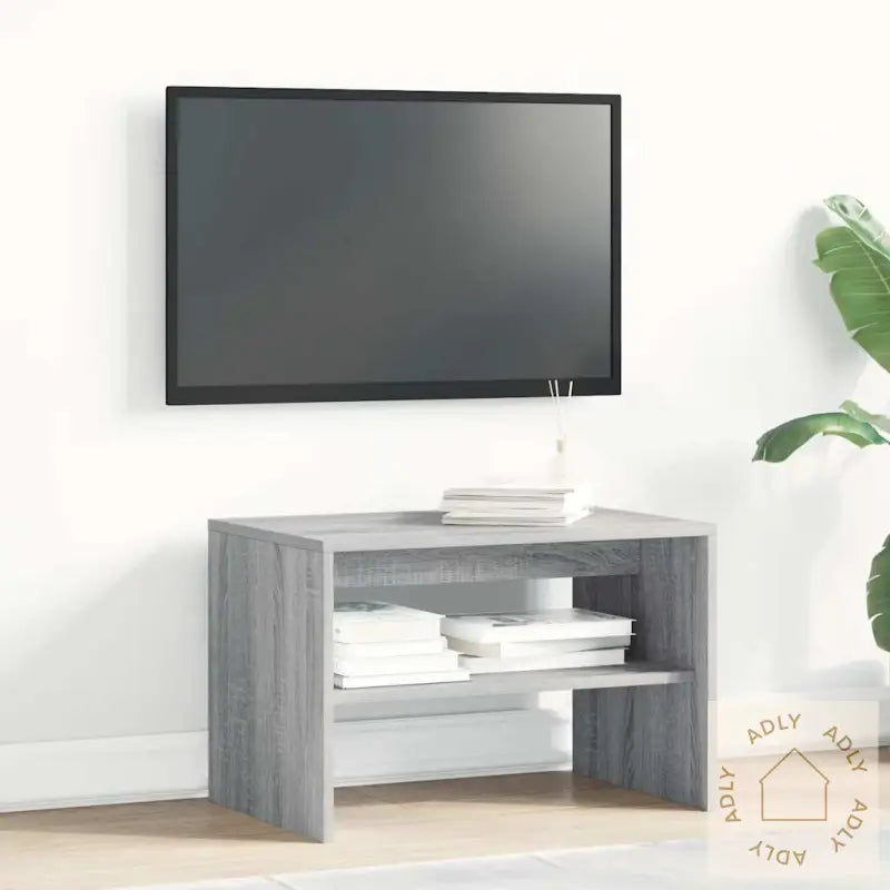 Tv-Benk Grå Sonoma 60X40X40 Cm Konstruert Tre