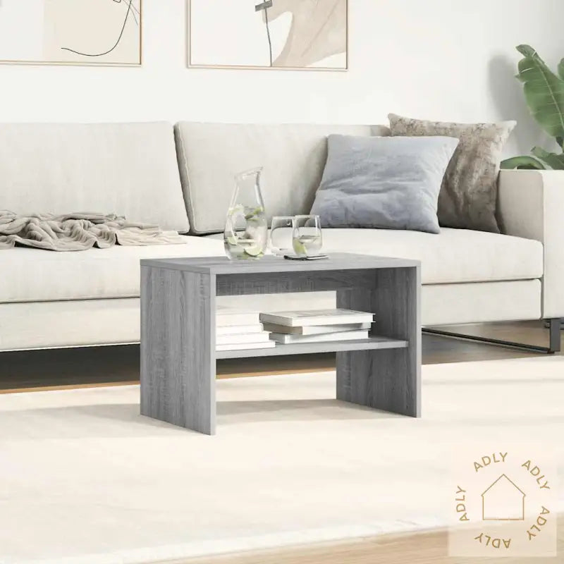 Tv-Benk Grå Sonoma 60X40X40 Cm Konstruert Tre