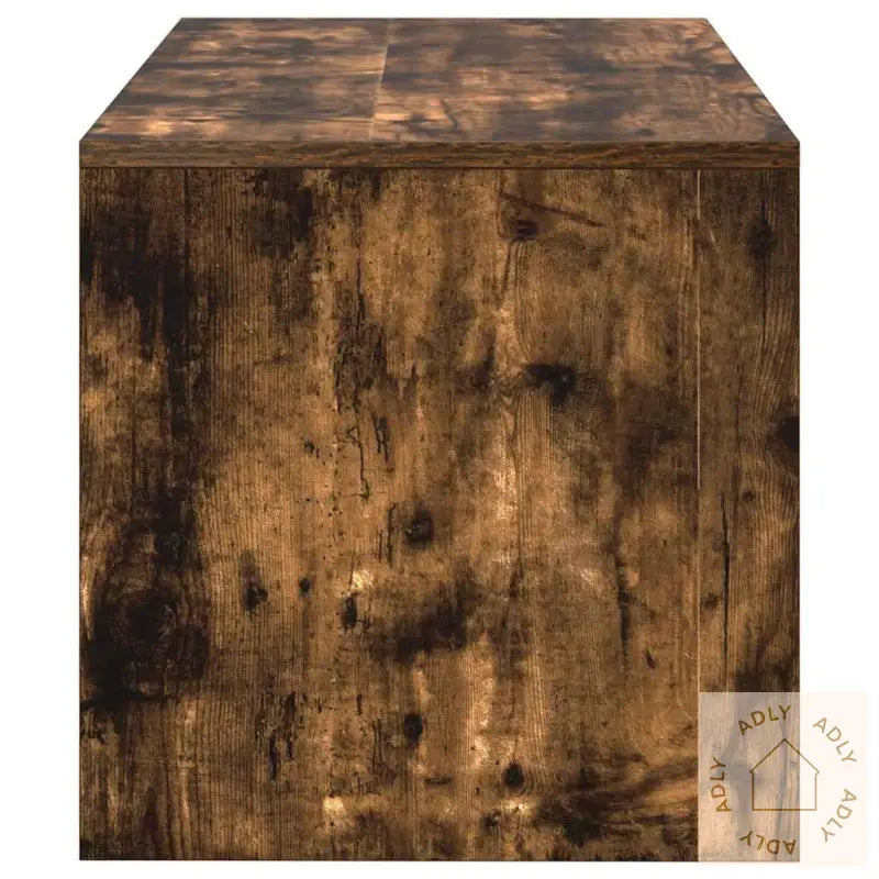 Tv-Benk Røkt Eik 60X40X40 Cm Konstruert Tre