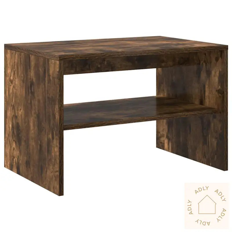 Tv-Benk Røkt Eik 60X40X40 Cm Konstruert Tre