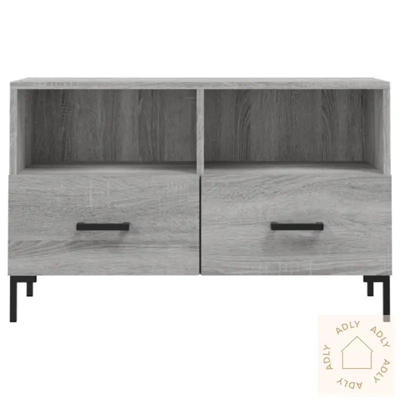 Tv-Benk Grå Sonoma 80X36X50 Cm Konstruert Tre