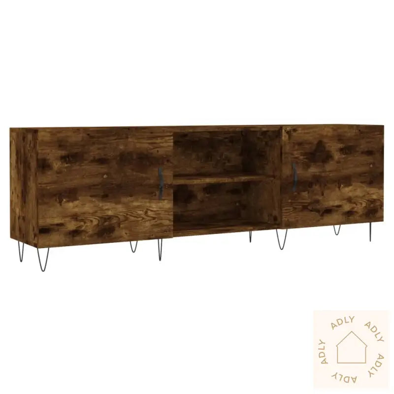 Tv-Benk Røkt Eik 150X30X50 Cm Konstruert Tre