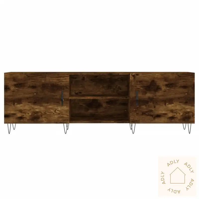 Tv-Benk Røkt Eik 150X30X50 Cm Konstruert Tre