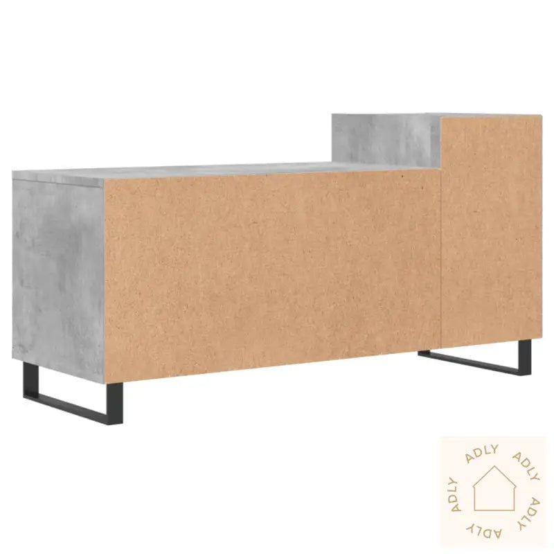 Tv-Benk Betonggrå 100X35X55 Cm Konstruert Tre
