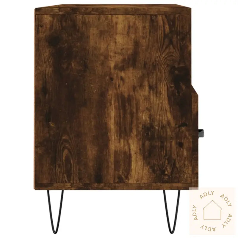 Tv-Benk Røkt Eik 102X36X50 Cm Konstruert Tre