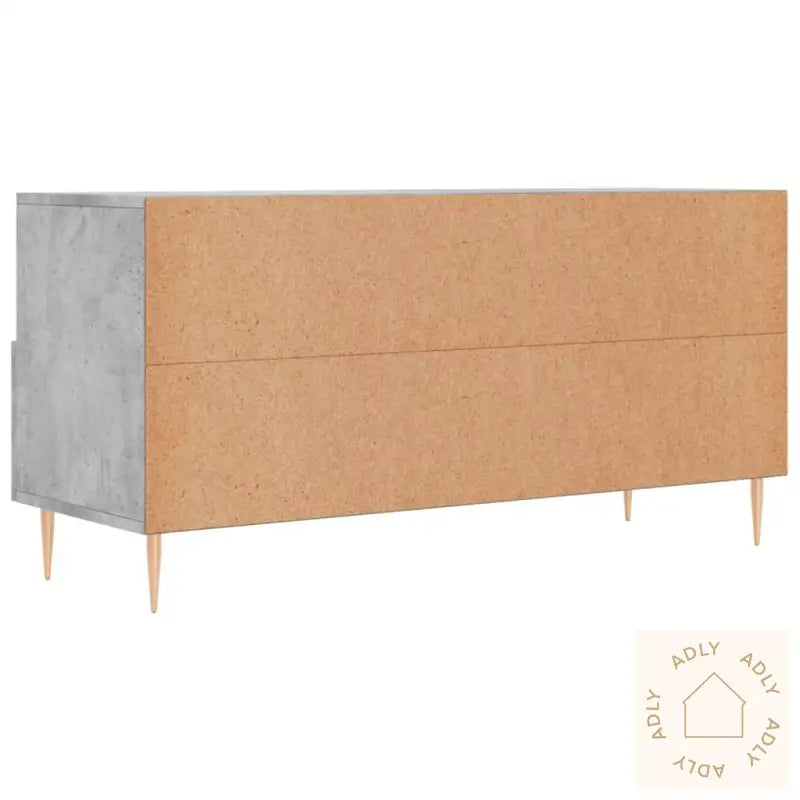 Tv-Benk Betonggrå 120X35X48 Cm Konstruert Tre