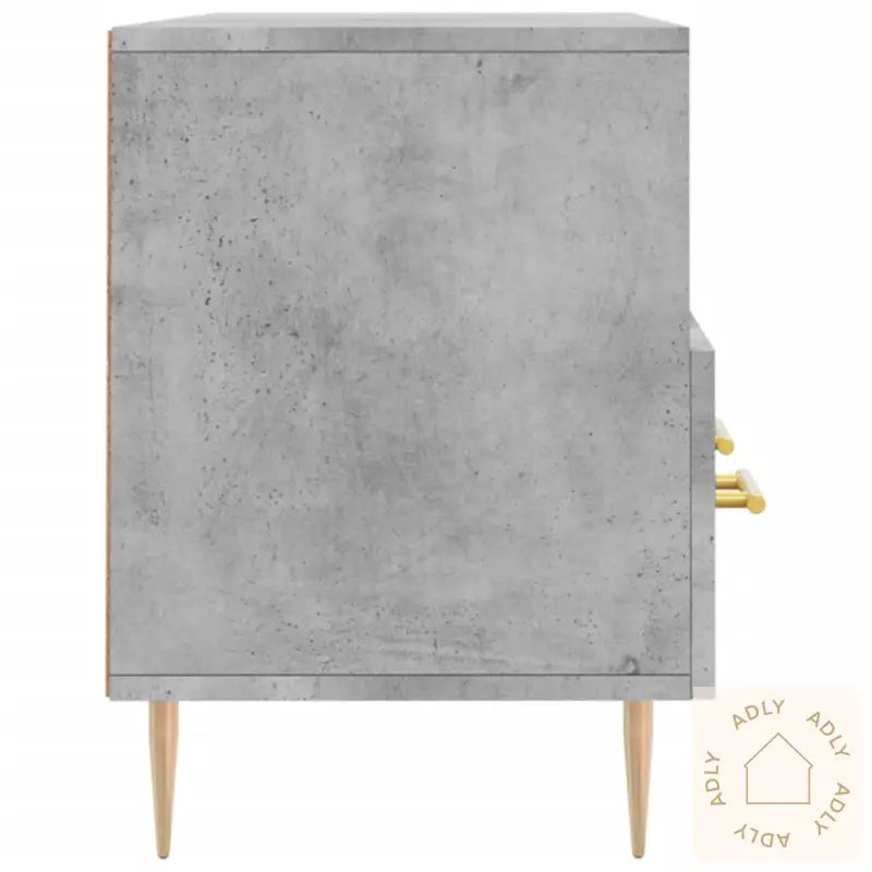 Tv-Benk Betonggrå 120X35X48 Cm Konstruert Tre