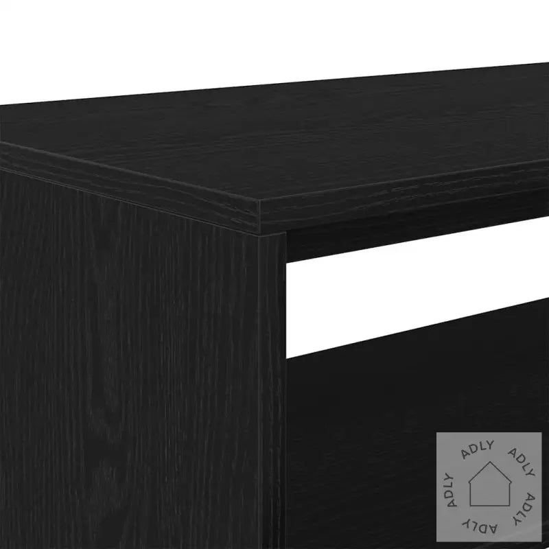 Tv-Benk Svart Eik 80X40X40 Cm Konstruert Tre