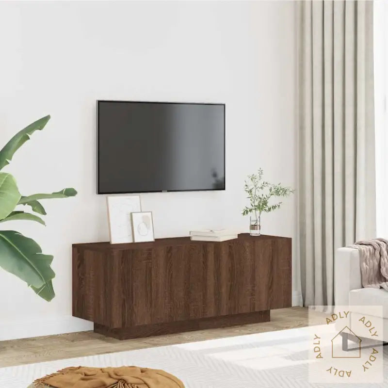 Tv-Benk Sonoma Eik 100X35X40 Cm Konstruert Tre