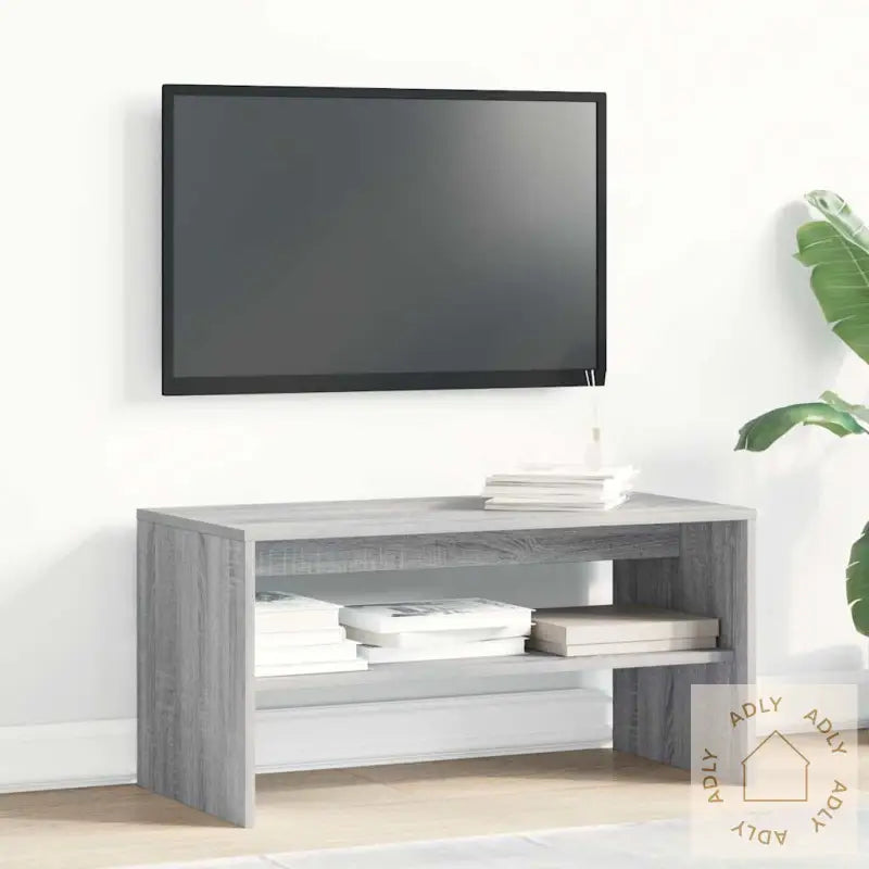 Tv-Benk Grå Sonoma 80X40X40 Cm Konstruert Tre